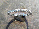 14 Karat White Gold Eternity Diamond Band